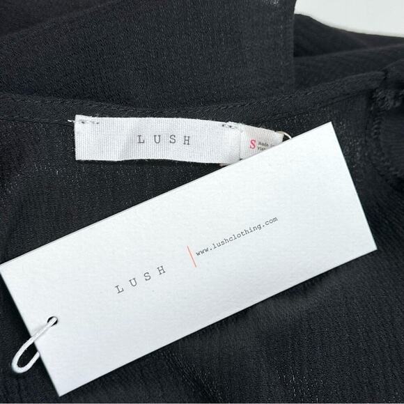 NWT | Lush | Wrap Midi Dress | Black | Various Sizes - Picture 5 of 8